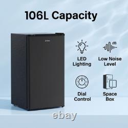 106 Litre Free Standing Under Counter Fridge Freezer Single Door, LED Lighting