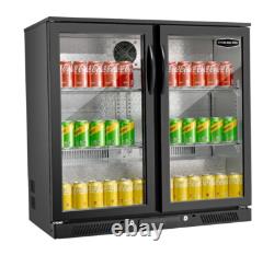 2 Hinged Door Bar Fridge Undercounter Bottle Cooler New £499 Delivered Free