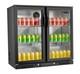 2 Hinged Door Bar Fridge Undercounter Bottle Cooler New £499 Delivered Free