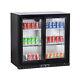2 Sliding Glass Door Graded Under Counter Man Cave Bottle Pub Type Beer Fridge