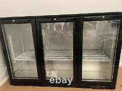 3 Glass Door Display Fridge Under Counter Shop Chiller Refrigerator NEW