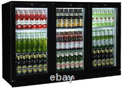 3 Hinged Door Bar Undercounter Fridge Cooler New @ £649 Inc Free Delivery
