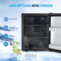 40L Mini Fridge 48 Cans Under Counter Small Cooler Fridge Removable Shel