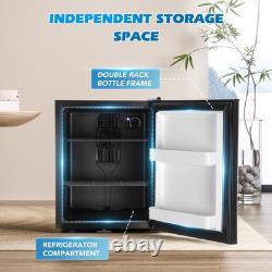 40L Mini Fridge 48 Cans Under Counter Small Cooler Fridge Removable Shel