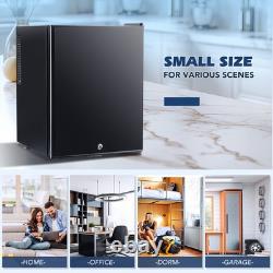 40L Mini Fridge 48 Cans Under Counter Small Cooler Fridge Removable Shel