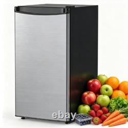 45L Compact Fridge Freezer Combo, Freestanding Under Counter Refrigerator 41dB