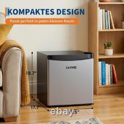 45L Under Counter Fridge, Mini Fridge with 5Level Adjustable Thermostat 0-18°c