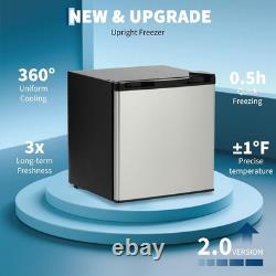 45L Under Counter Larder Fridge Freestanding Mini Fridge Temperature Control