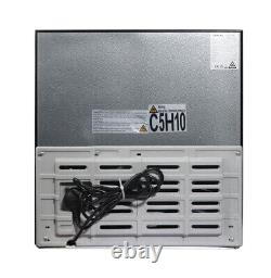 46L Drinks Cooler Fridge Glass Door Compact Counter Top Beer Wine Chiller