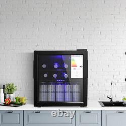46/90L Drinks Cooler Fridge withGlass Door Under Counter Beer Wine Display Chiller