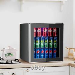 46/90L Drinks Cooler Fridge withGlass Door Under Counter Beer Wine Display Chiller
