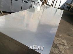 4 Door Commercial Stainless Steel Under Counter Prep Table Fridge