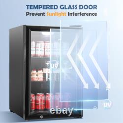 52L/70L Freestanding Fridge with Glass Door 0-10? Drinks Fridge Table Top Fridge