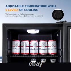 52L/70L Freestanding Fridge with Glass Door 0-10? Drinks Fridge Table Top Fridge