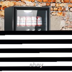 52L/70L Freestanding Fridge with Glass Door 0-10? Drinks Fridge Table Top Fridge