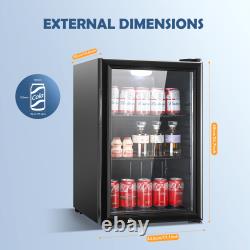 52L/70L Freestanding Fridge with Glass Door 0-10? Drinks Fridge Table Top Fridge