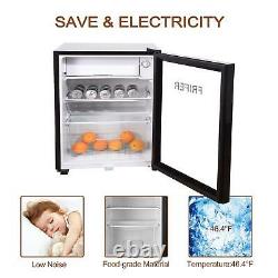 63L Mini Fridge Ice Box Small Refrigerator Under Counter Table Top Drinks Bar UK