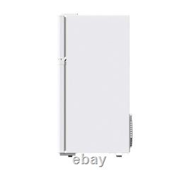 70L Dual Door Compact Refrigerator Adjustable Thermostat Freestand Small Fridge