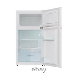 70L Dual Door Compact Refrigerator Adjustable Thermostat Freestand Small Fridge