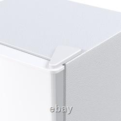 70L Dual Door Compact Refrigerator Adjustable Thermostat Freestand Small Fridge
