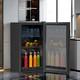 80l Drinks Fridge Beer Wine Beverage Cooler Glass Door Under Counter Chiller