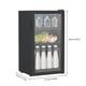 80l Drinks Fridge Beer Wine Beverage Cooler Glass Door Under Counter Chiller New