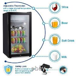 83L Mini Fridge Ice Box Small Refrigerator Under Counter Table Top Drinks Bar UK