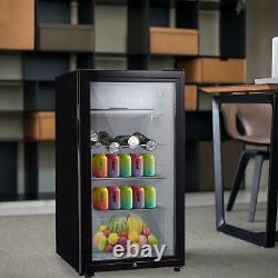 83L Mini Fridge Ice Box Small Refrigerator Under Counter Table Top Drinks Bar UK