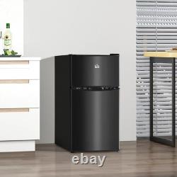 88L Small Refrigerator Under Counter Fridge Freezer Drawer Shelves Inner Light