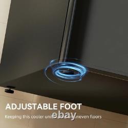 88L Small Refrigerator Under Counter Fridge Freezer Drawer Shelves Inner Light