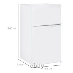 88L Under Counter Fridge Freezer with 5-Setting Thermostat