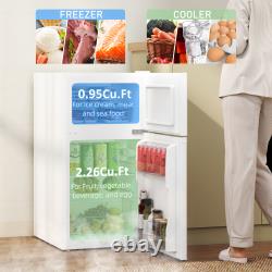 88L Under Counter Fridge Freezer with 5-Setting Thermostat