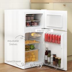 88L Under Counter Fridge Freezer with 5-Setting Thermostat