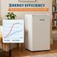 90l Under Counter Fridge Freezer Freestanding With 5-level (0-18&deg;c) Energy-savin