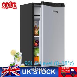 90L Under Counter Fridge Freezer Freestanding with 5-Level (0-18°c) Office home