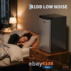 90L Under Counter Fridge Freezer Freestanding with 5-Level (0-18°c) Office home