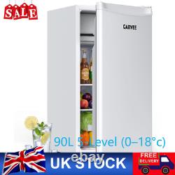 90L Under Counter Fridge Freezer Freestanding with 5-Level (0-18°c) home white