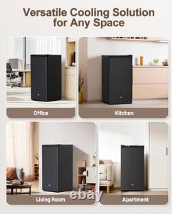 90L under Counter Fridge, Small Fridge with Reversible Door & Chiller Box, 7-Sta