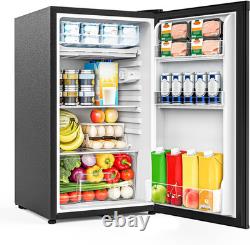 90L under Counter Fridge, Small Fridge with Reversible Door & Chiller Box, 7-Sta