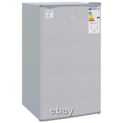 91L Freestanding Under Counter Fridge Ice Box Reversible Door Grey HOMCOM