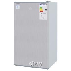 91L Freestanding Under Counter Fridge Ice Box Reversible Door Grey HOMCOM
