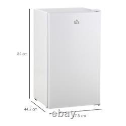 91L Freestanding Under Counter Fridge Ice Box Reversible Door White HOMCOM