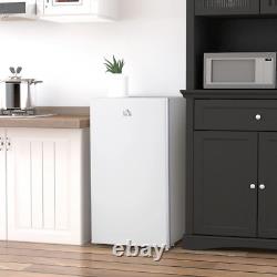 91L Freestanding Under Counter Fridge Ice Box Reversible Door White HOMCOM