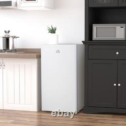 91L Freestanding Under Counter Fridge with Chiller Box Reversible Door White