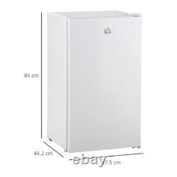 91L Freestanding Under Counter Fridge with Chiller Box Reversible Door White