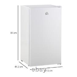 91L Freestanding Under Counter Fridge with Chiller Box Reversible Door White