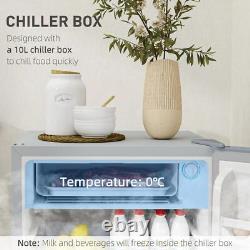 91L Freestanding Under Counter Fridge with Lock Kitchen Appliances Grey