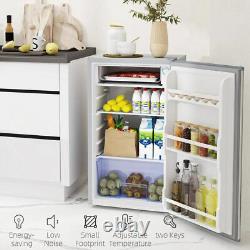 91L Freestanding Under Counter Fridge with Lock Kitchen Appliances Grey
