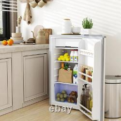 91L Freestanding Under Counter Fridge with Lock Kitchen Appliances Grey
