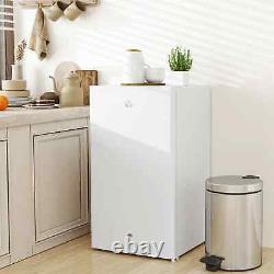 91L Freestanding Under-Counter Fridge with Lock White